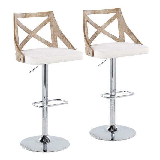Majestic Office Furniture Adjustable Barstool - Set of 2