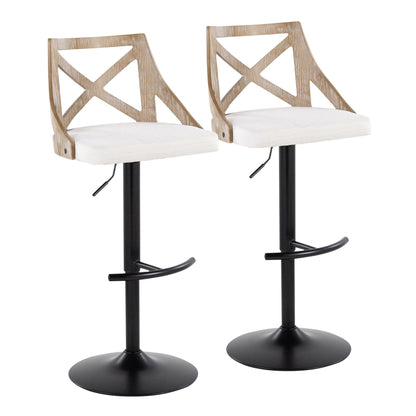 Majestic Office Furniture Adjustable Barstool - Set of 2