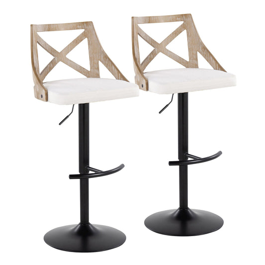 Majestic Office Furniture Adjustable Barstool - Set of 2