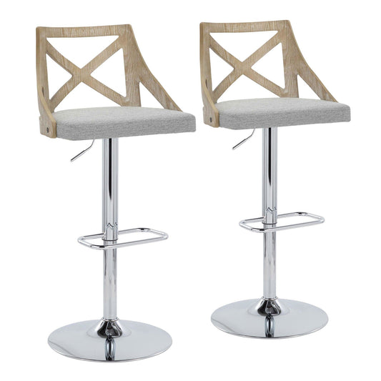 Majestic Office Furniture Adjustable Barstool - Set of 2