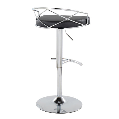 Majestic Office Furniture Glam Adjustable Barstool - Set of 2