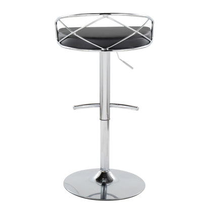 Majestic Office Furniture Glam Adjustable Barstool - Set of 2