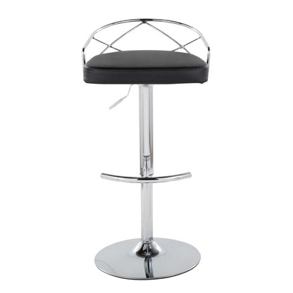 Majestic Office Furniture Glam Adjustable Barstool - Set of 2