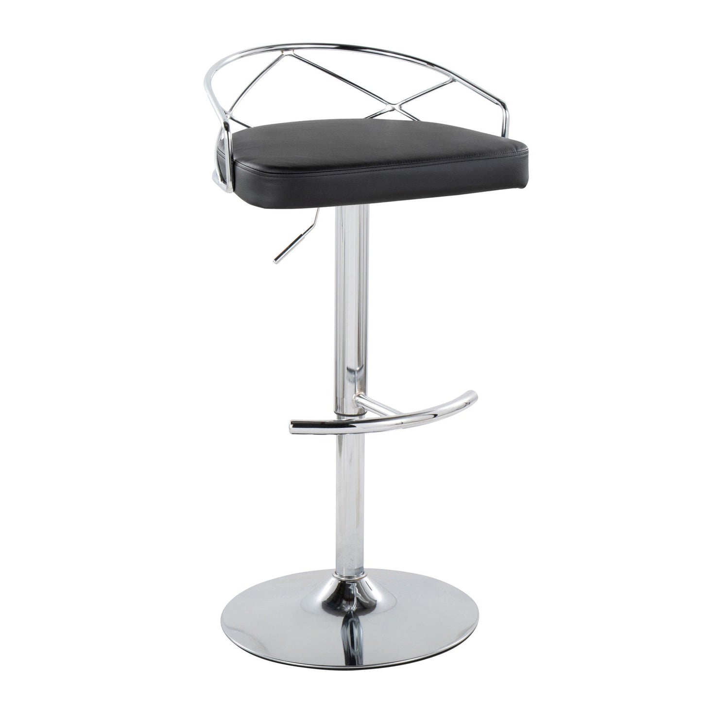 Majestic Office Furniture Glam Adjustable Barstool - Set of 2