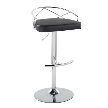 Majestic Office Furniture Glam Adjustable Barstool - Set of 2