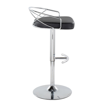 Majestic Office Furniture Glam Adjustable Barstool - Set of 2