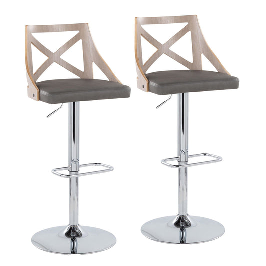 Majestic Office Furniture Adjustable Barstool - Set of 2