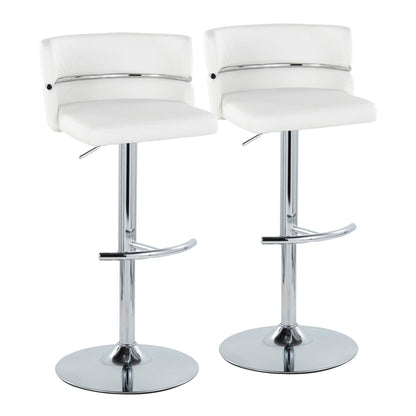 Majestic Office Furniture Adjustable Barstool - Set of 2
