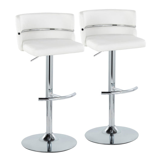 Majestic Office Furniture Adjustable Barstool - Set of 2