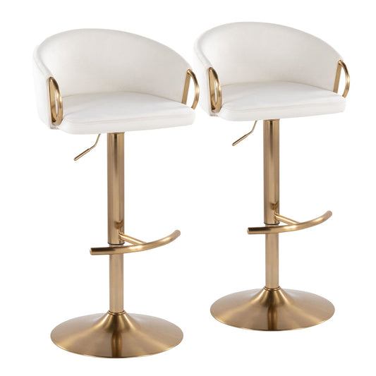 Majestic Office Furniture Adjustable Barstool - Set of 2