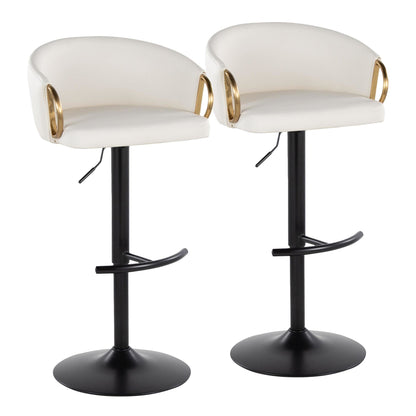Majestic Office Furniture Adjustable Barstool - Set of 2