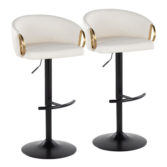 Majestic Office Furniture Adjustable Barstool - Set of 2