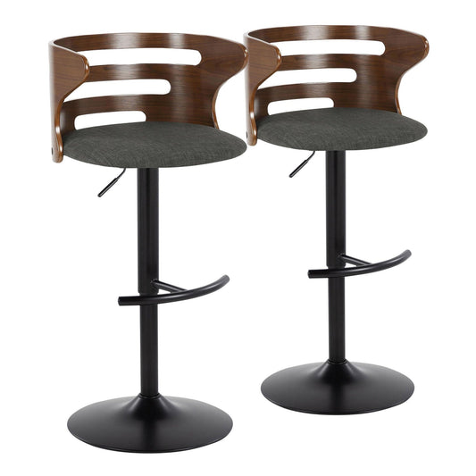 Majestic Office Furniture Adjustable Barstool - Set of 2