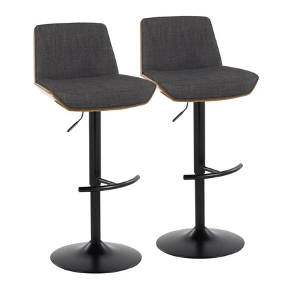 Majestic Office Furniture Adjustable Barstool - Set of 2