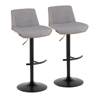 Majestic Office Furniture Adjustable Barstool - Set of 2