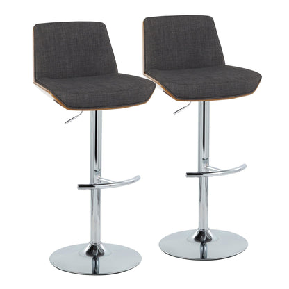 Majestic Office Furniture Adjustable Barstool - Set of 2