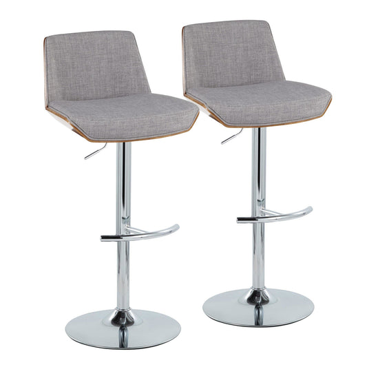Majestic Office Furniture Adjustable Barstool - Set of 2