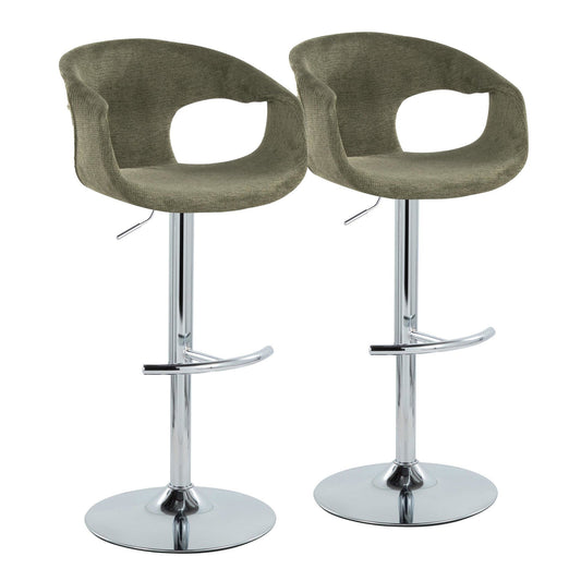 Majestic Office Furniture Adjustable Barstool - Set of 2