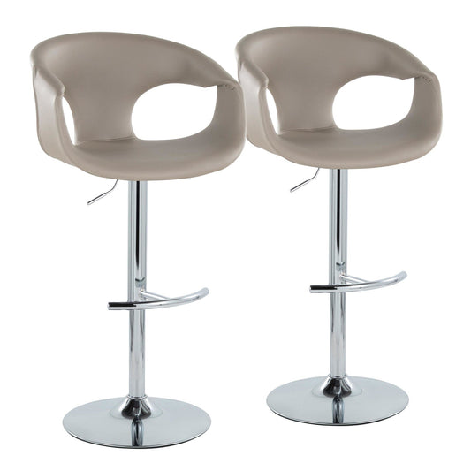 Majestic Office Furniture Adjustable Barstool - Set of 2