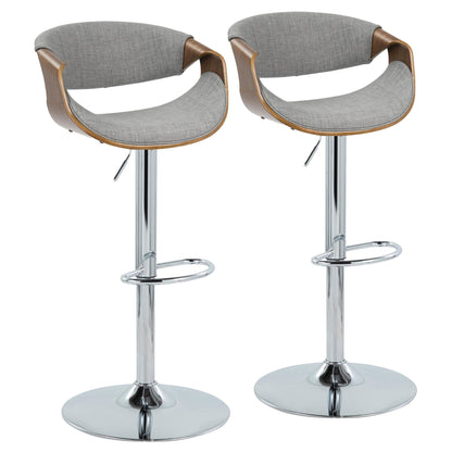 Majestic Office Furniture Adjustable Barstool - Set of 2