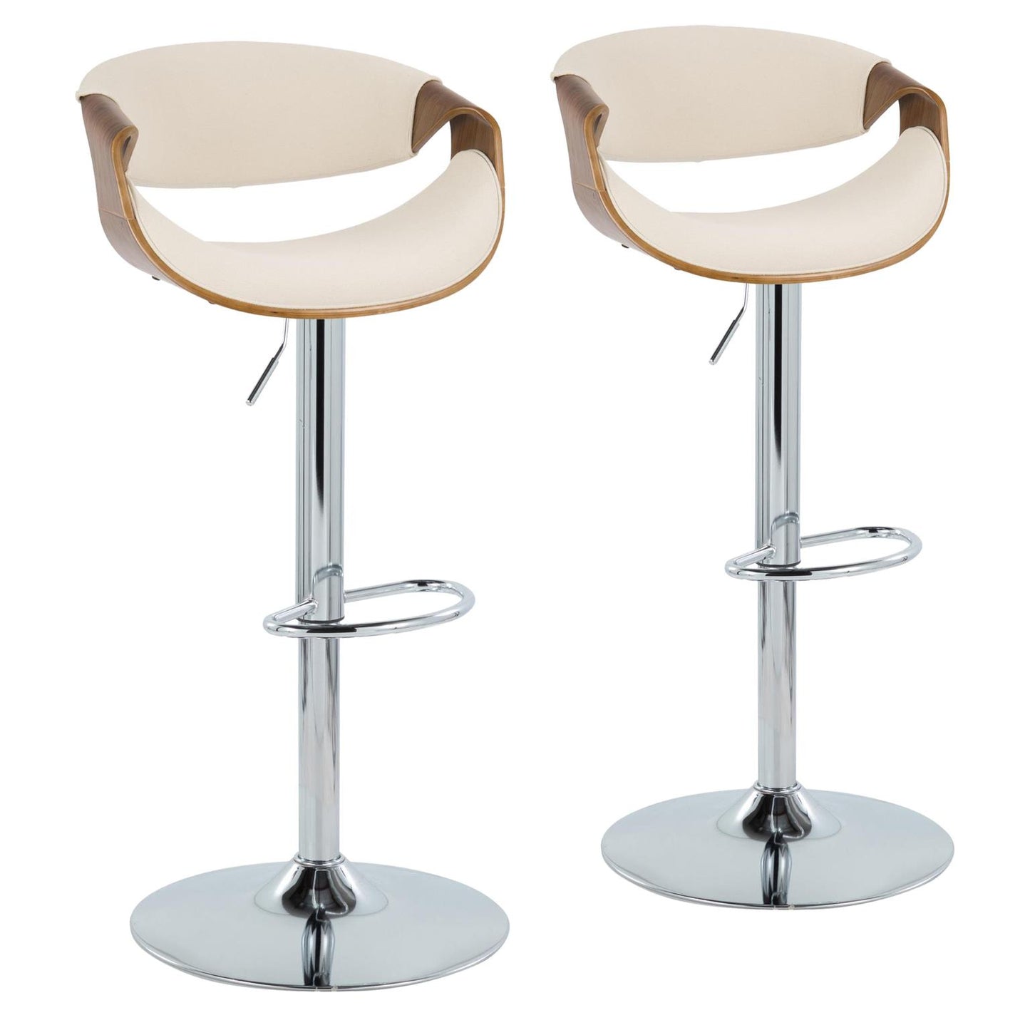 Majestic Office Furniture Adjustable Barstool - Set of 2