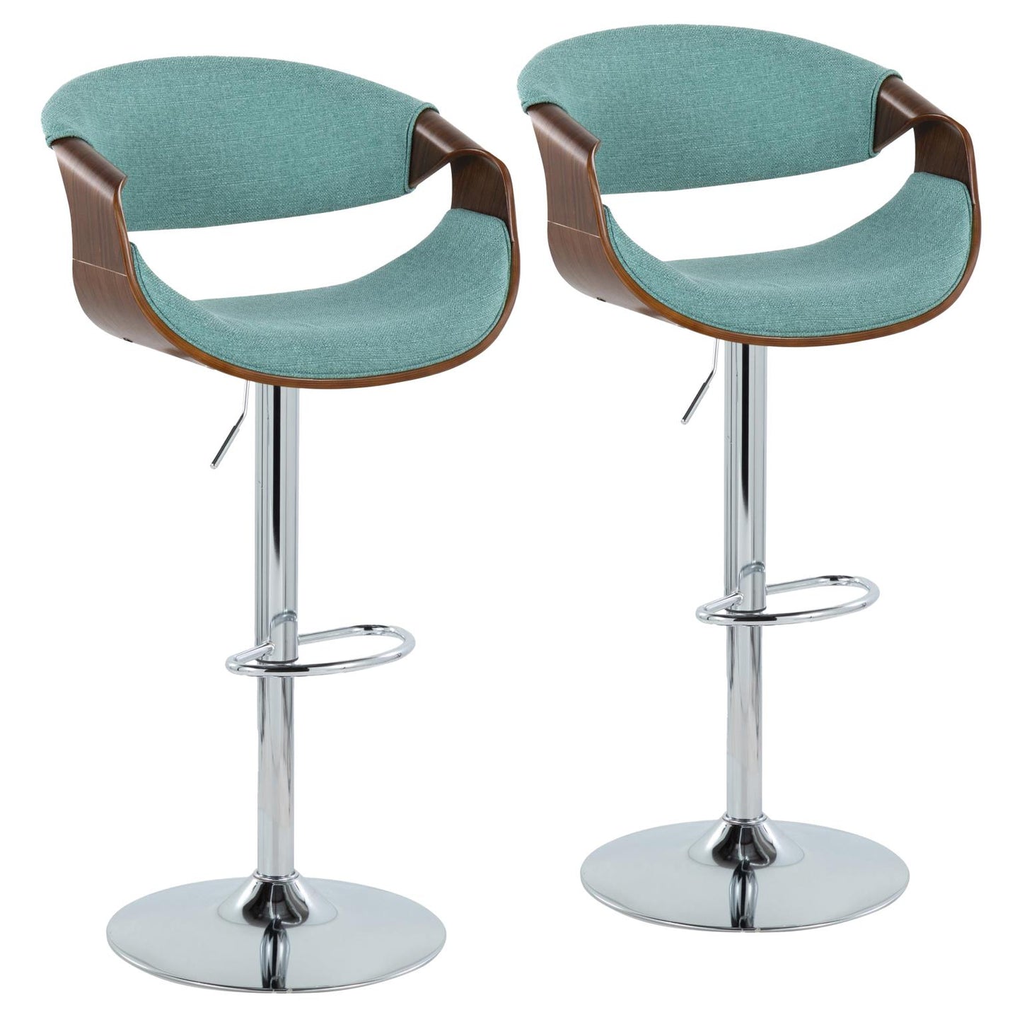 Majestic Office Furniture Adjustable Barstool - Set of 2