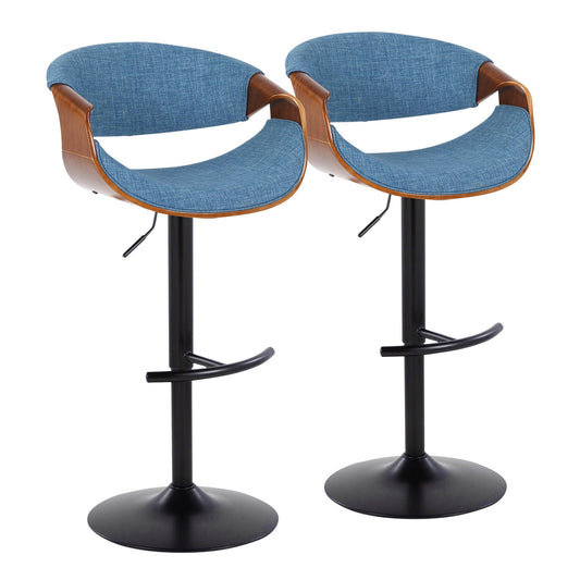 Majestic Office Furniture Adjustable Barstool - Set of 2