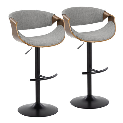 Majestic Office Furniture Adjustable Barstool - Set of 2