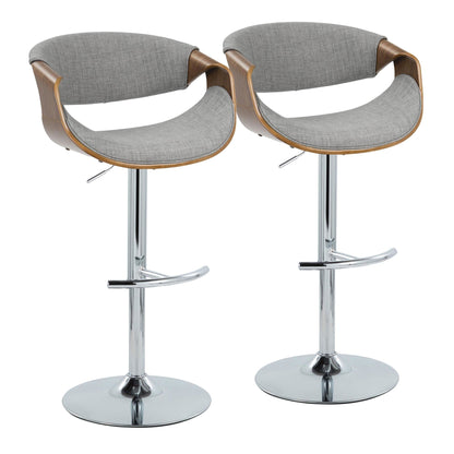 Majestic Office Furniture Adjustable Barstool - Set of 2