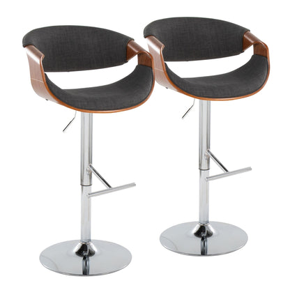 Majestic Office Furniture Adjustable Barstool - Set of 2
