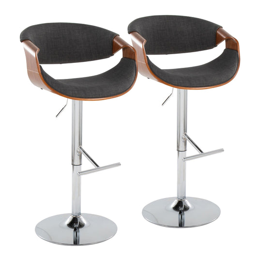 Majestic Office Furniture Adjustable Barstool - Set of 2