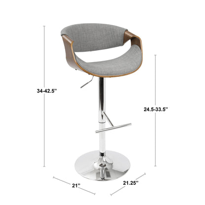 Majestic Office Furniture Adjustable Barstool - Set of 2