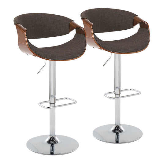 Majestic Office Furniture Adjustable Barstool - Set of 2