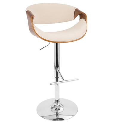 Lumisource Curvo Adjustable Barstool - Set Of 3