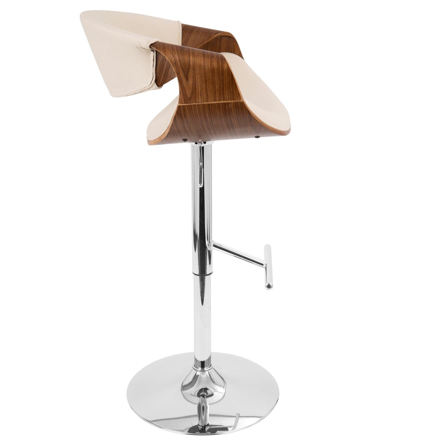 Lumisource Curvo Adjustable Barstool - Set Of 3