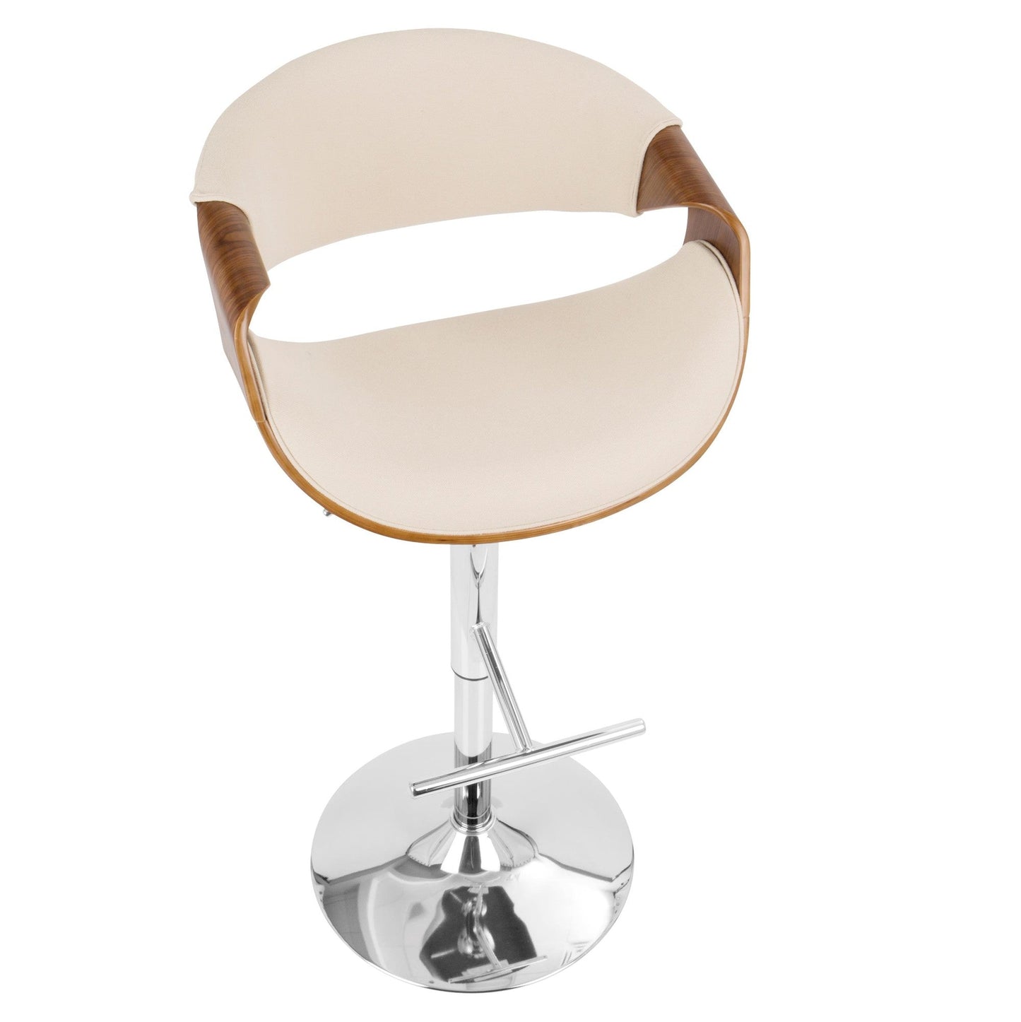 Lumisource Curvo Adjustable Barstool - Set Of 3