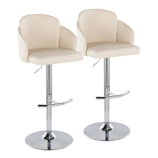 Majestic Office Furniture Adjustable Barstool - Set of 2