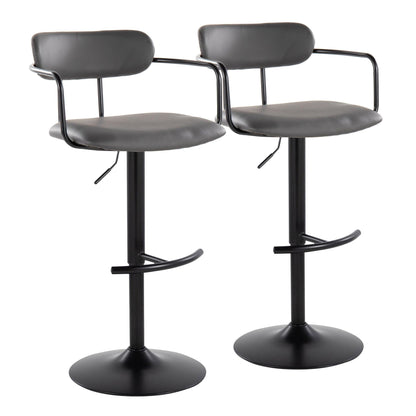 Majestic Office Furniture Adjustable Barstool - Set of 2