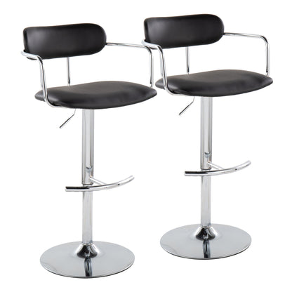 Majestic Office Furniture Adjustable Barstool - Set of 2