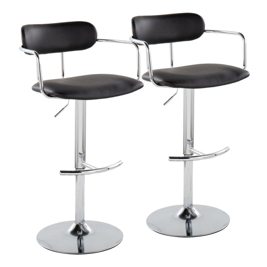 Majestic Office Furniture Adjustable Barstool - Set of 2