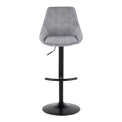 Majestic Office Furniture Adjustable Barstool - Set of 2