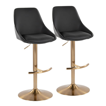 Majestic Office Furniture Adjustable Barstool - Set of 2