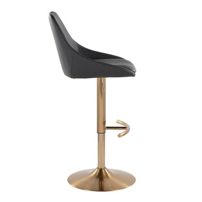 Majestic Office Furniture Adjustable Barstool - Set of 2