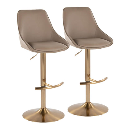 Majestic Office Furniture Adjustable Barstool - Set of 2