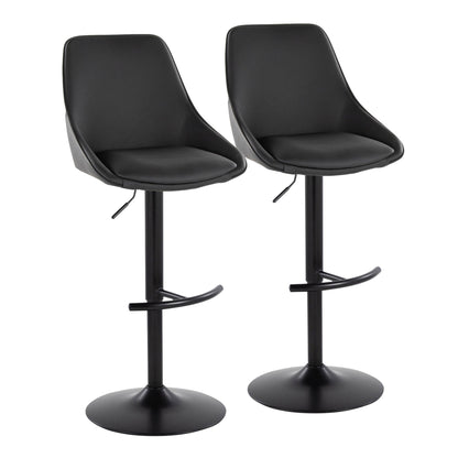 Majestic Office Furniture Adjustable Barstool - Set of 2