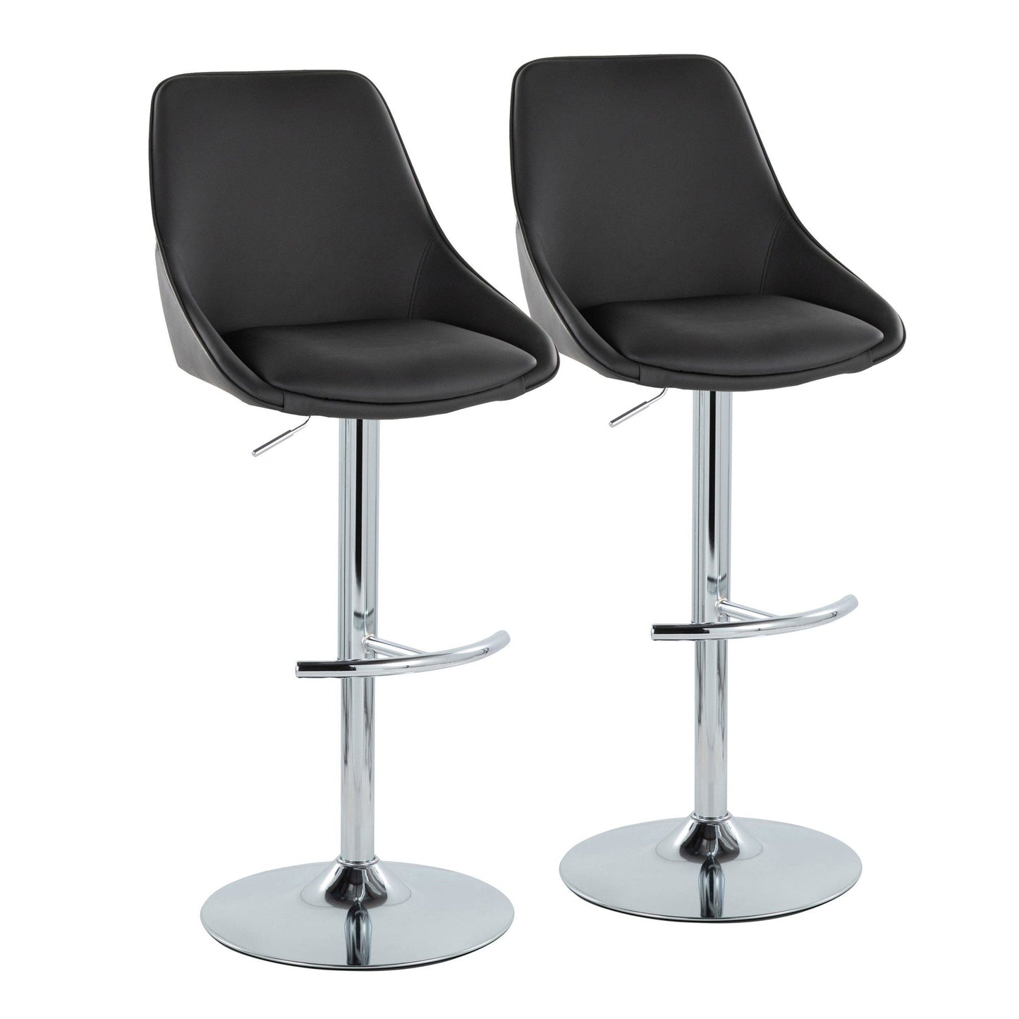 Majestic Office Furniture Adjustable Barstool - Set of 2