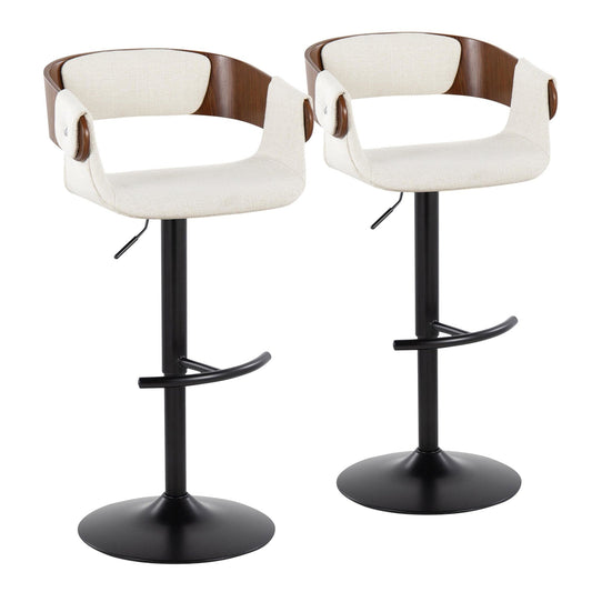 Majestic Office Furniture Adjustable Barstool - Set of 2