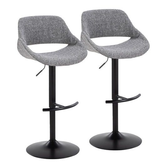 Majestic Office Furniture Adjustable Barstool - Set of 2