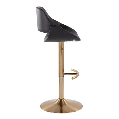 Majestic Office Furniture Adjustable Barstool - Set of 2