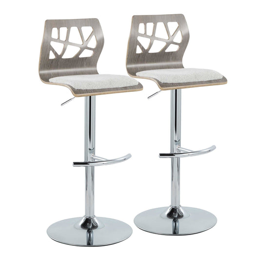 Majestic Office Furniture Adjustable Barstool - Set of 2